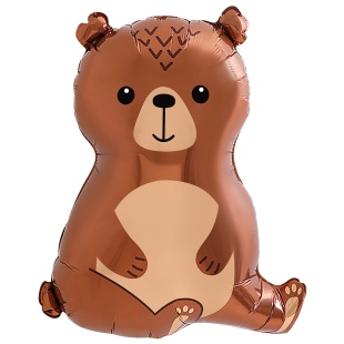 Шар (24''/61 см) Фигура, Лесной Медведь, 1 шт.