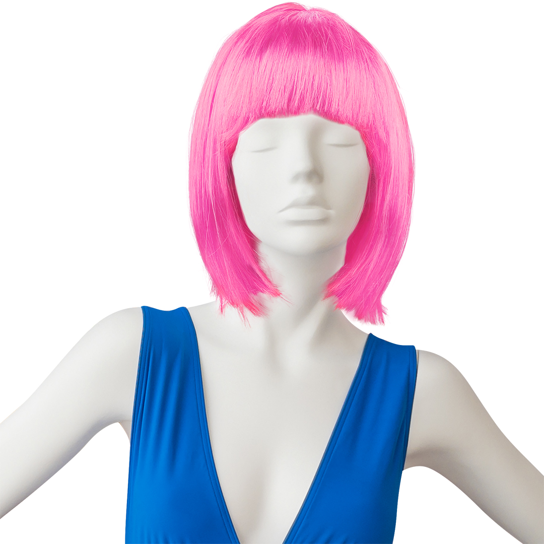 Парик карнавальный, 110 гр, Каре, Розовый, 1 шт. в упак.  Парик карнавальный, 110 гр, Каре, Розовый, 1 шт. в упак.