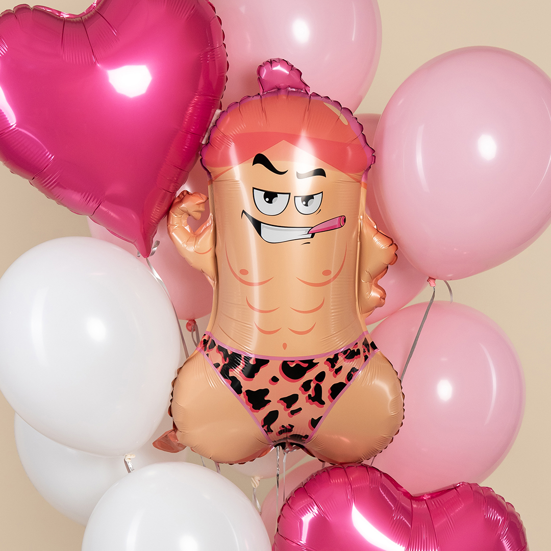 Шар (27''/69 см) Фигура, Мистер Пи-Пи в шапочке, 1 шт.