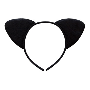 Ободок Кошечка, Черный, 1 шт. 