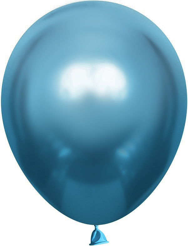 Шар (12''/30 см), Синий, хром, 50 шт.