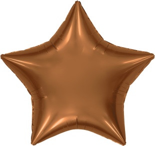 Шар (36''/91 см) Звезда, Терракота, Бохо, 1 шт. в уп.