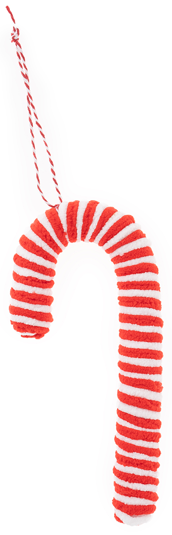 Декоративное украшение, Леденец трость, Красный/Белый, 9*19 см, 1 шт. в упак.  Декоративное украшение, Леденец трость, Красный/Белый, 9*19 см, 1 шт. в упак.