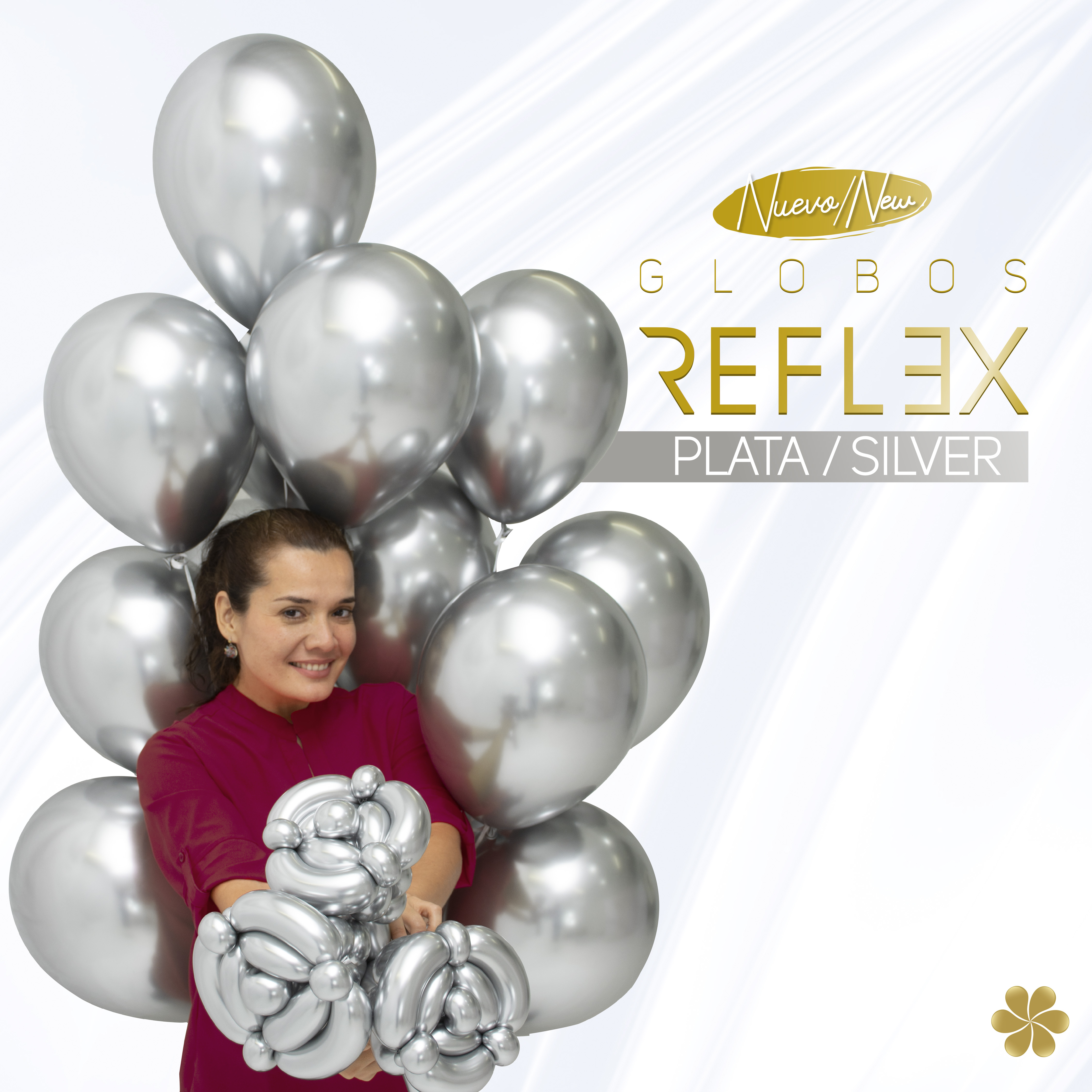 ШДМ (2''/5 см) Reflex, Зеркальный блеск, Серебро (981), хром, 50 шт.