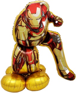 Шар 3D (32''/81 см) Фигура на подставке, Железный человек, 1 шт. в уп.