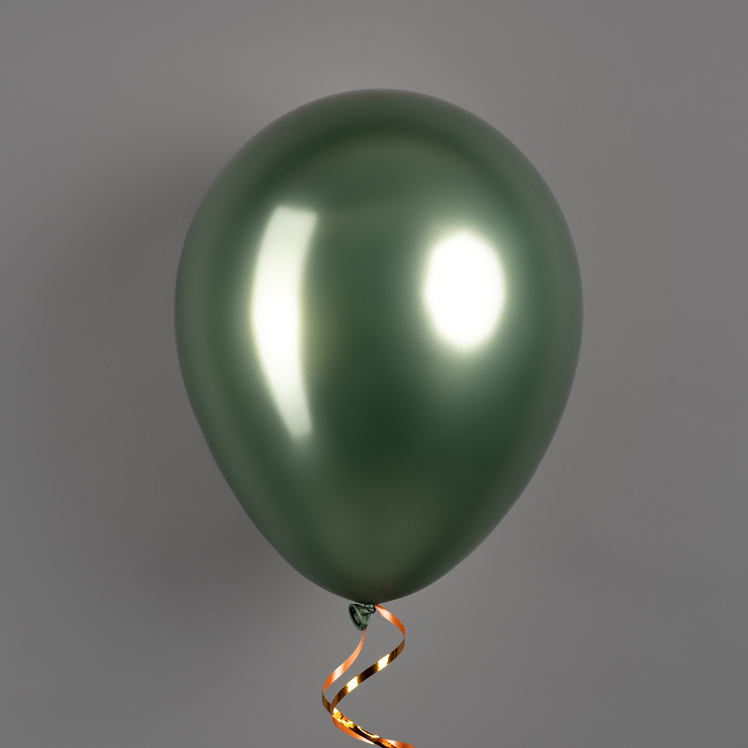 Шар (12''/30 см), Ретро, Авокадо, хром, 50 шт.