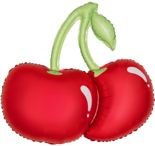 Шар (33''/84 см) Фигура, Вишня, Красный, Сатин, 1 шт.