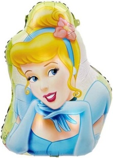 Шар (26''/66 см) Фигура, Принцесса Золушка, 1 шт.