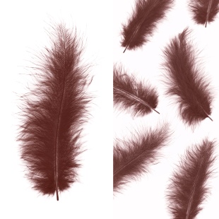 Перья, Премиум, Бургундия, 12-15 см, 30 шт.