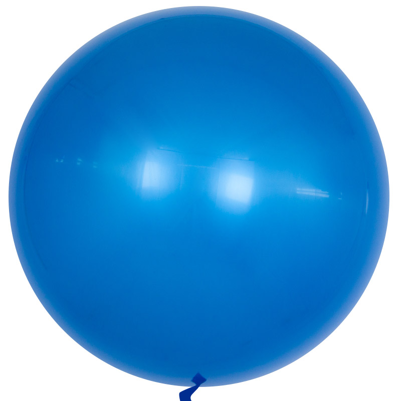 Шар (18''/46 см) Сфера, Deco Bubble, Синий, Глянец, 1 шт.