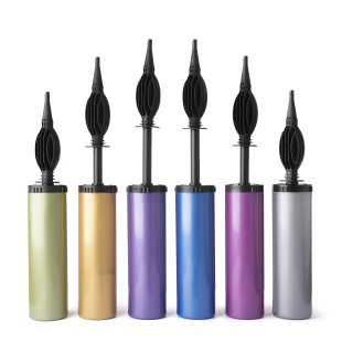 Насос ручной, двухходовой, Металлик, 4,9*28,5 см, Ассорти, 1 шт.