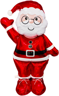 Шар (61''/155 см) Фигура 3D, Дед Мороз, 1 шт. в уп.