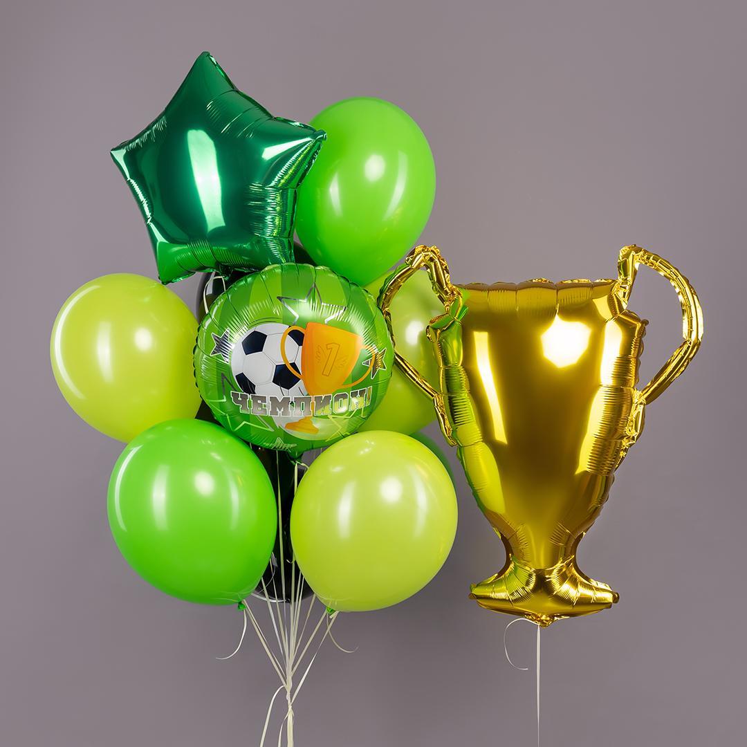 Шар (18''/46 см) Круг, Чемпион! (футбол), 1 шт. в уп.