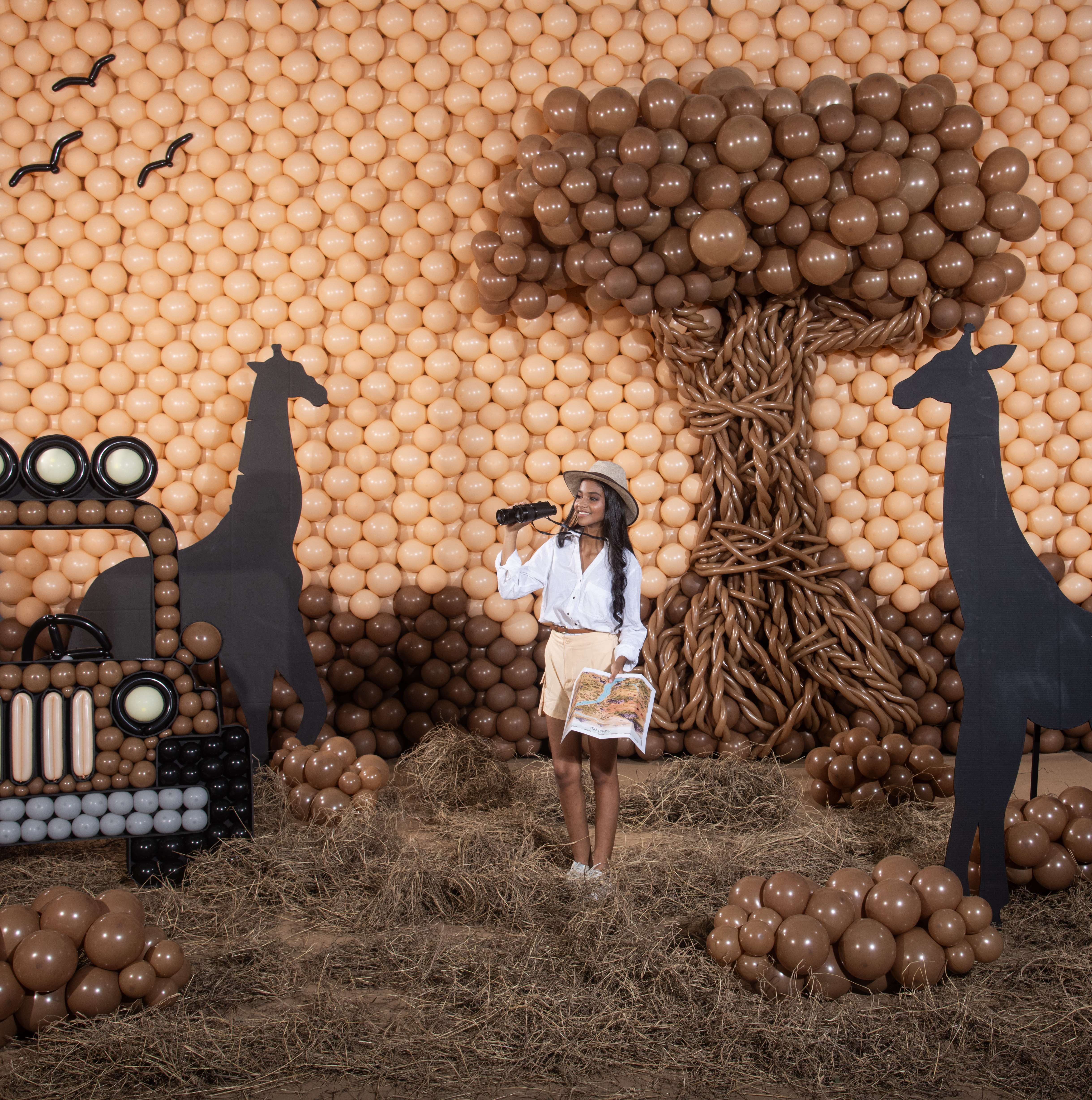 Шар (18''/46 см), Телесный (661), макарунс, 25 шт.