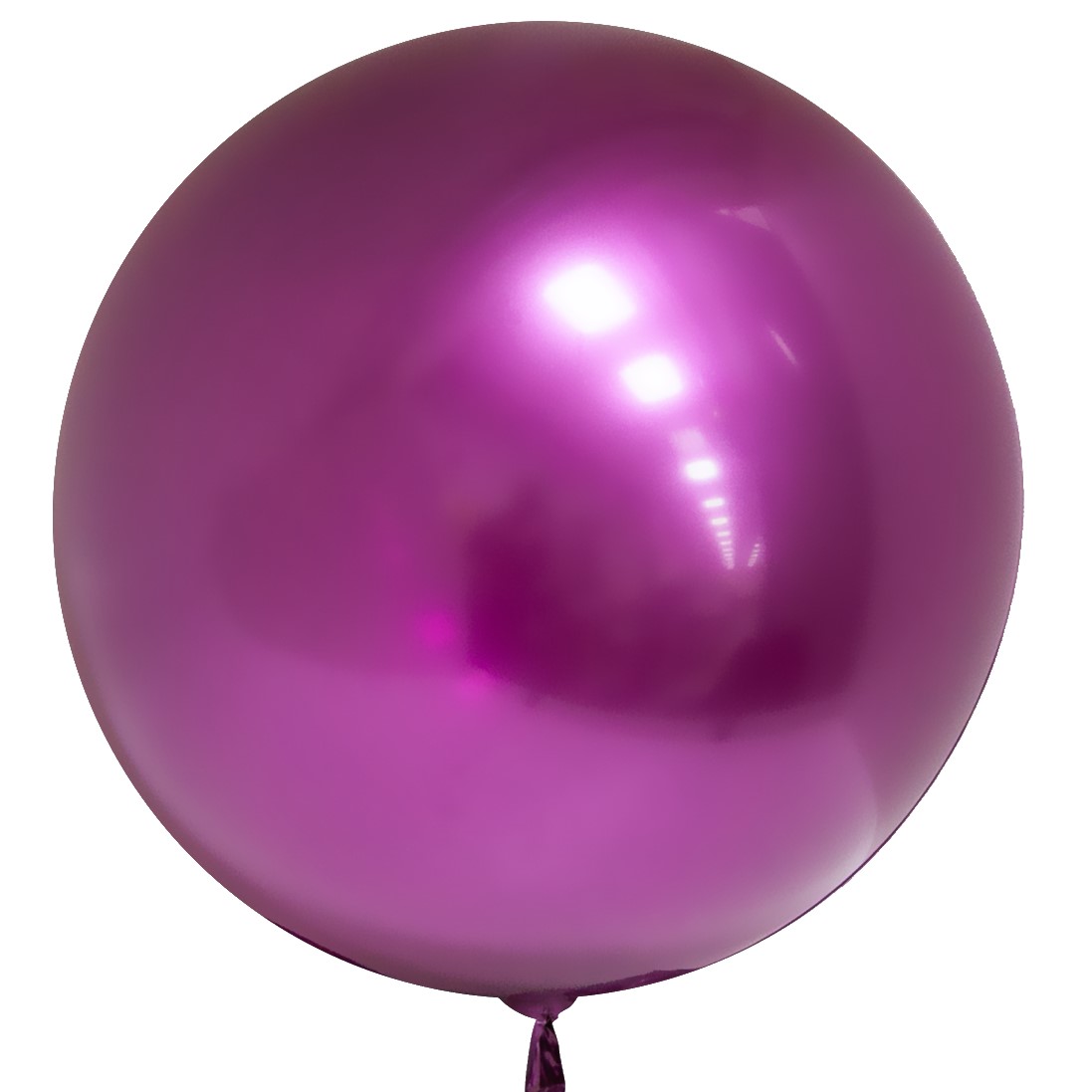 Шар (18''/46 см) Сфера, Deco Bubble, Фуше, Хром, 1 шт.