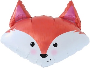 Шар (24''/61 см) Фигура, Милый Лис, 1 шт.