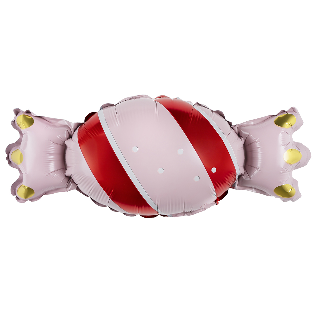 Шар с клапаном (17''/43 см) Мини-фигура, Конфета, Розовый, 1 шт.