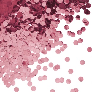 Конфетти фольга Круг, Светло-розовый, Металлик, 1 см, 50 г.