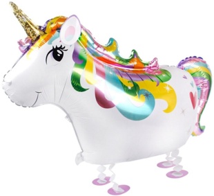 Шар 3D (32''/81 см) Ходячая Фигура, Сказочный единорог, 1 шт.