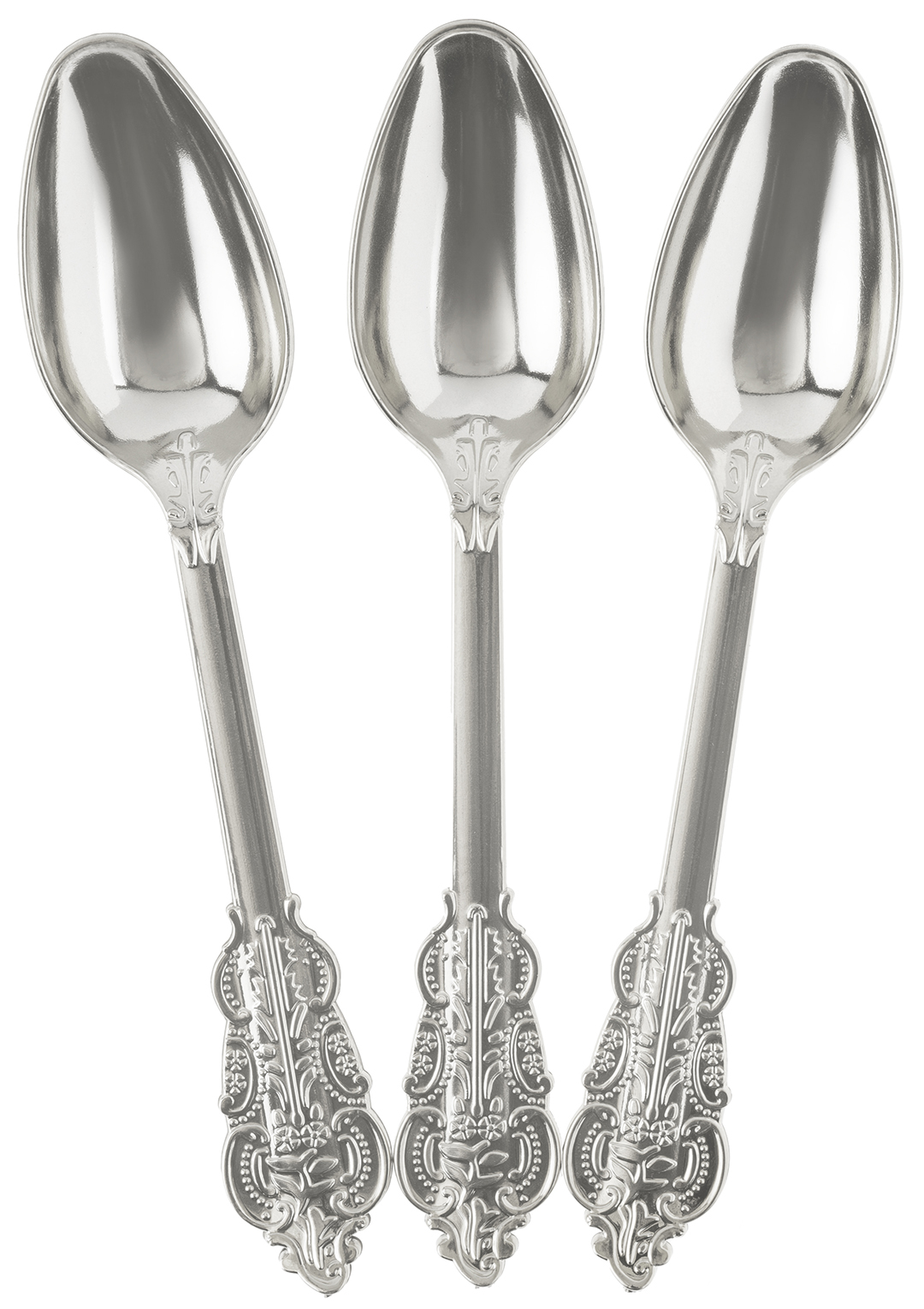 Ложки, Барокко, Серебро, Металлик, 17,5 см, 10 шт. в упак. 