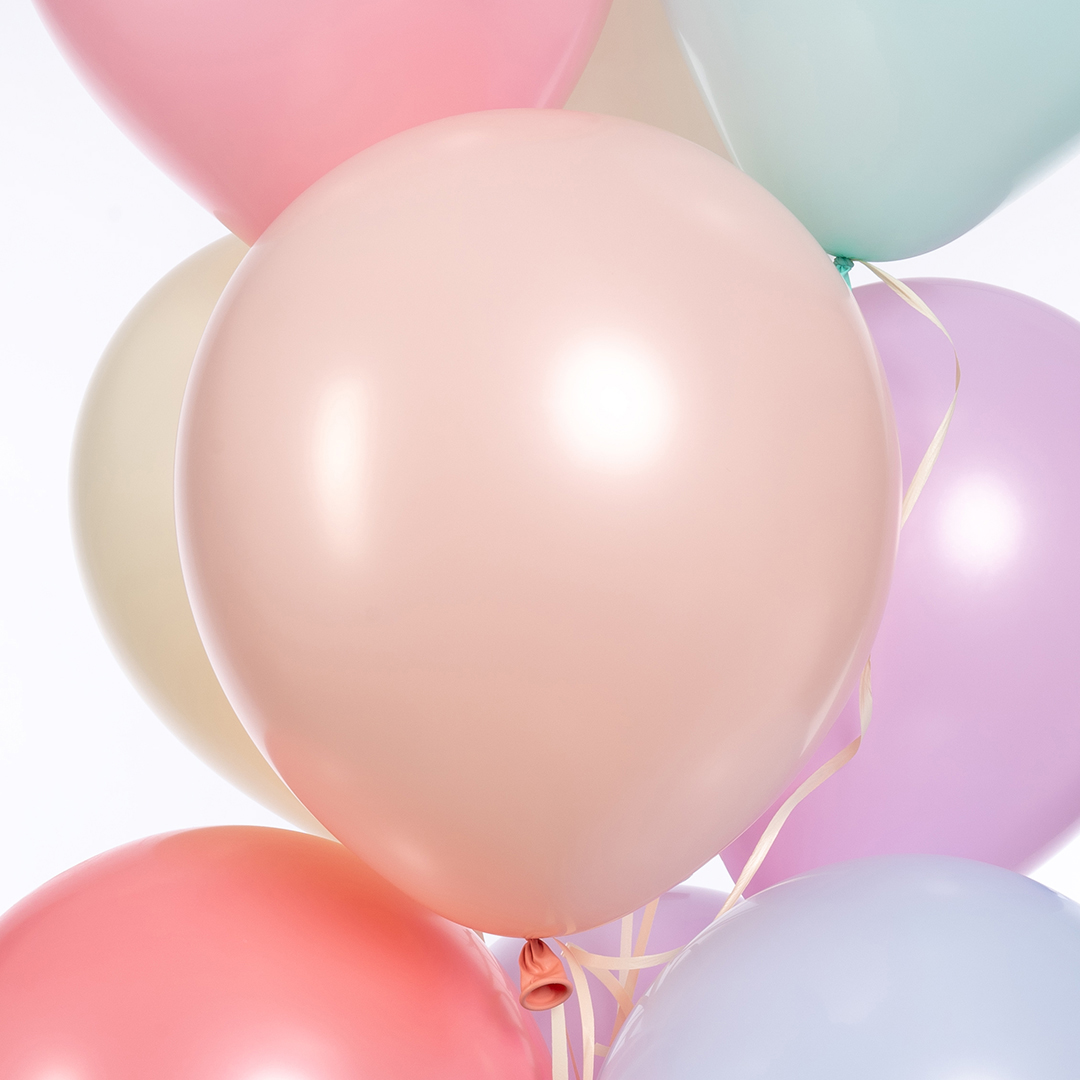 Шар (10''/25 см), Ассорти, лайт, макарунс, 100 шт.