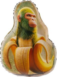 Шар (29''/74 см) Фигура, Горилла, 1 шт.