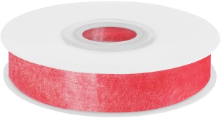 Лента органза (1,2 см*22,85 м) Ярко-розовый, 1 шт.