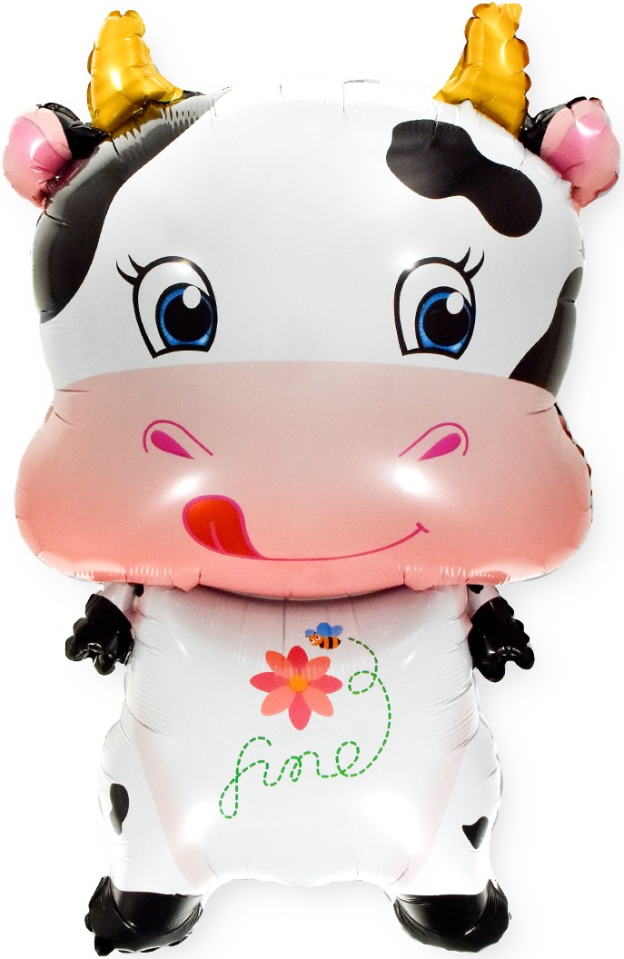 Шар (31''/79 см) Фигура, Милая корова, 1 шт.