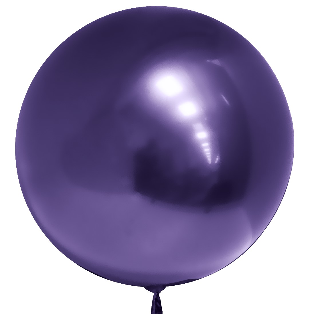Шар (18''/46 см) Сфера, Deco Bubble, Фиолетовый, Хром, 1 шт.