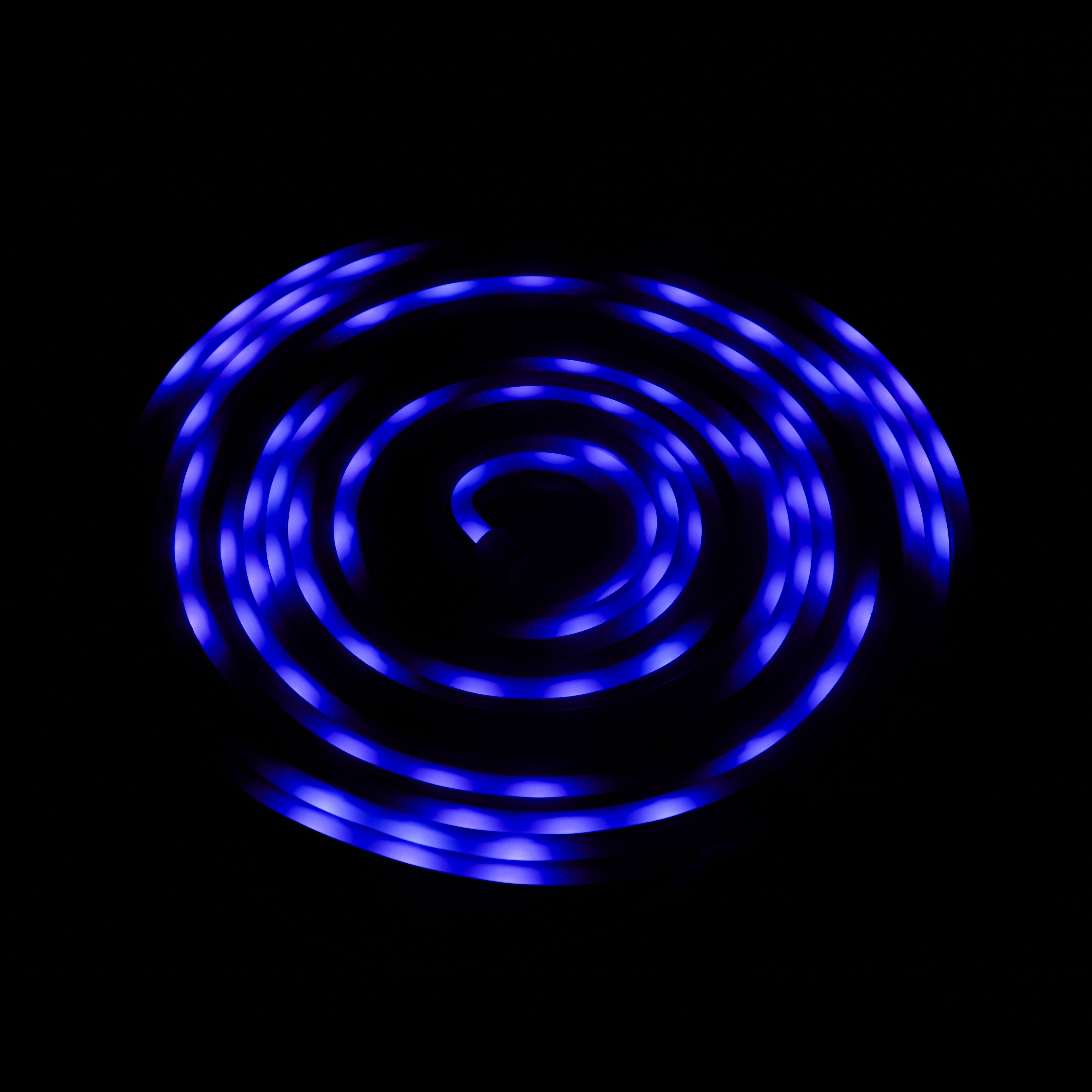 Светодиодная гирлянда, Дюралайт 54 Led/м, с адаптером, пульт ДУ, 6*12мм,12v, 5 м. Разноцветный, 1 шт