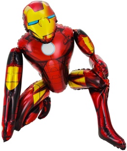 Шар (27''/69 см) Фигура 3D, Железный человек, 1 шт. в уп.