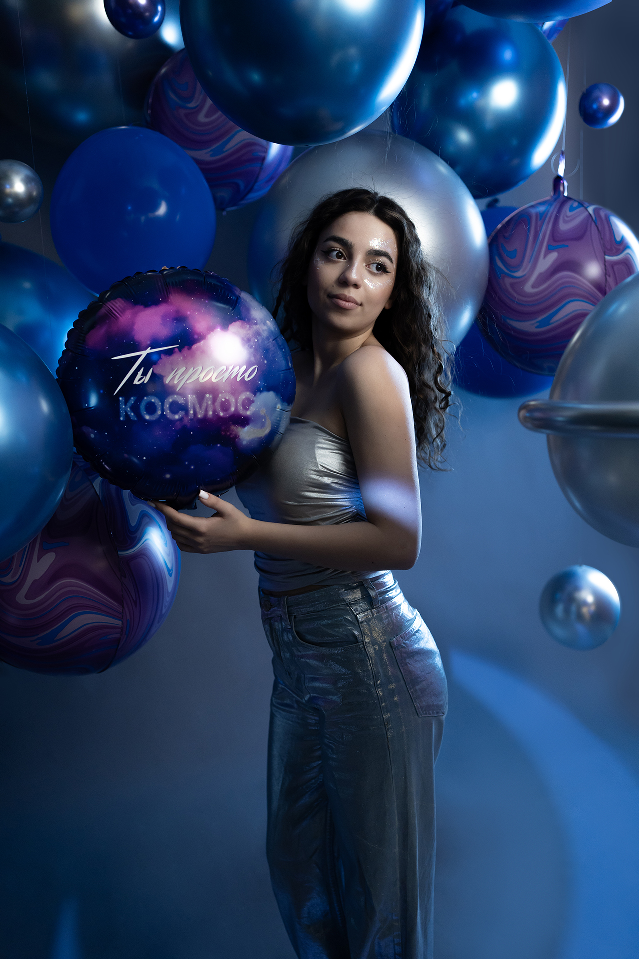 Шар (18''/46 см) Круг, Ты Просто Космос, 1 шт. в уп.