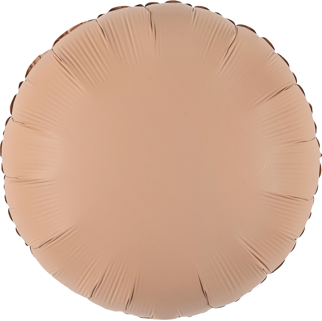 Шар (18''/46 см) Круг, Капучино, Матовый, 1 шт.