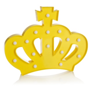 Световая фигура Корона, 22,5*28 см. Желтый, 1 шт.