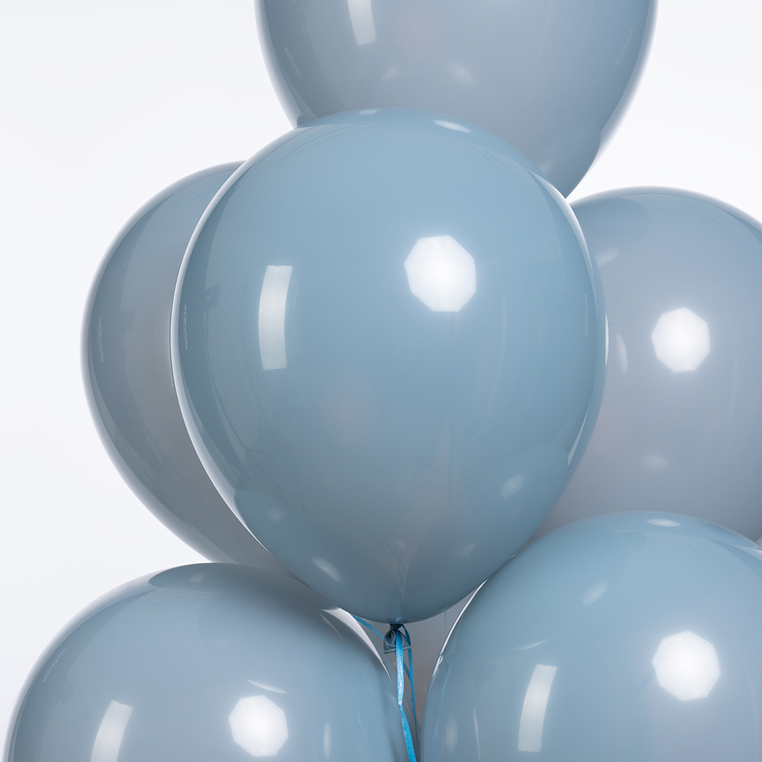 Шар (12''/30 см), Голубой туман, пастель ретро, 100 шт.