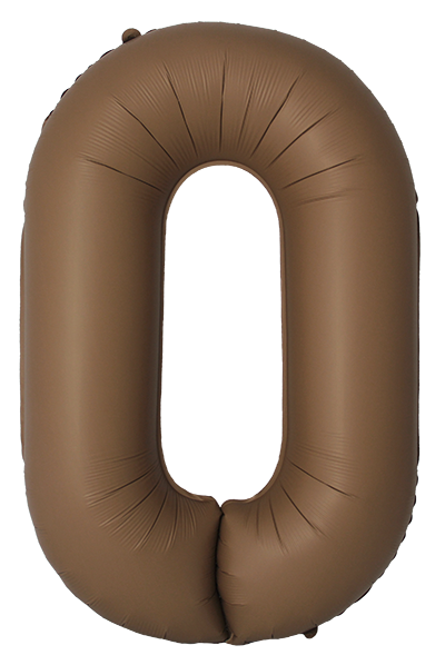 Шар (40''/102 см) Цифра, 0 Slim, Шоколад, Матовый, 1 шт. Шар (40''/102 см) Цифра, 0 Slim, Шоколад, Матовый, 1 шт.