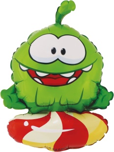 Шар с клапаном (17''/43 см) Мини-фигура, Ам Ням, 5 шт. в уп.