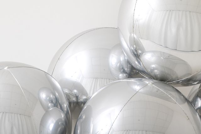 Шар 3D (18''/46 см) Сфера, Серебро, 1 шт.