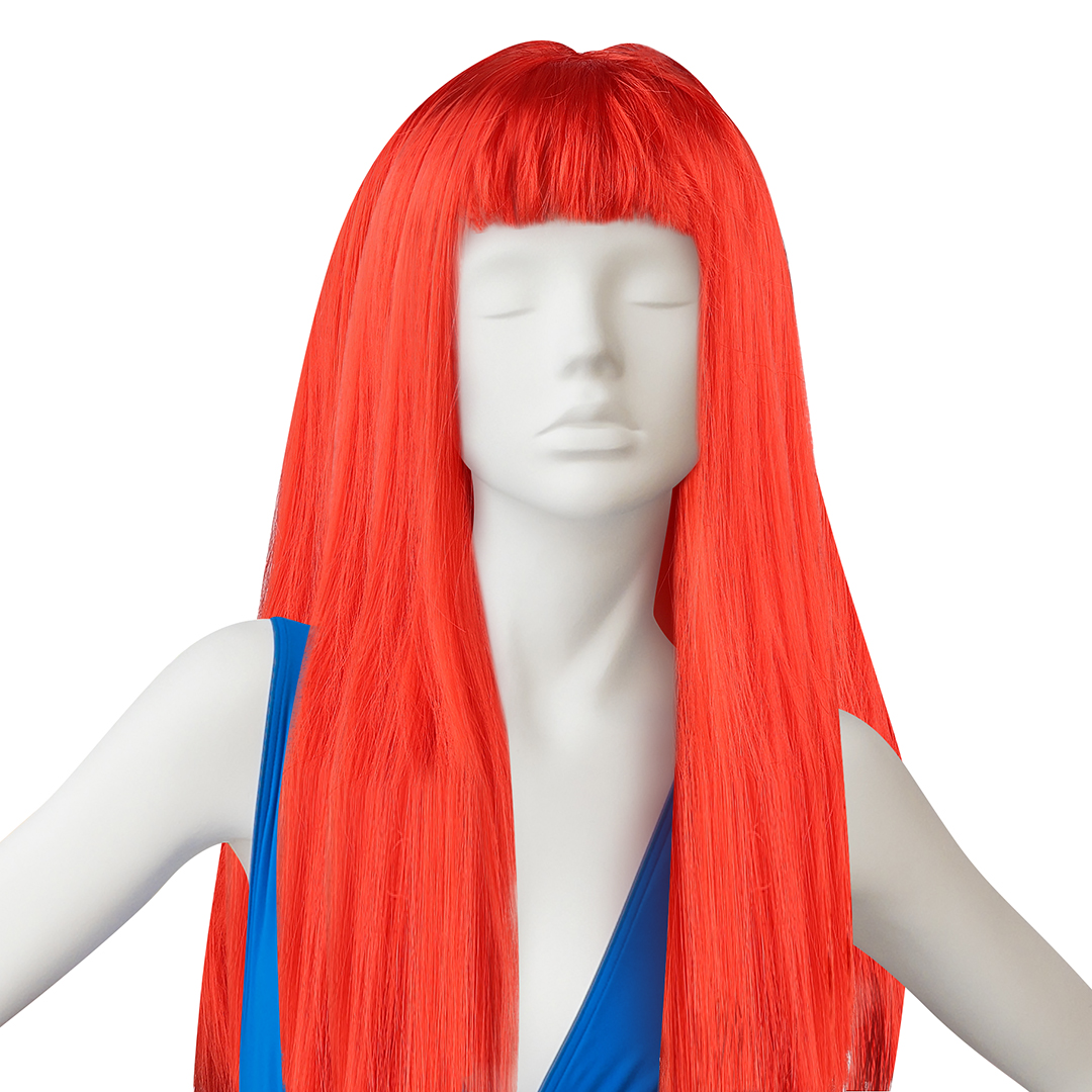 Парик карнавальный, 160 гр, Классик, Красный, 1 шт. в упак. 