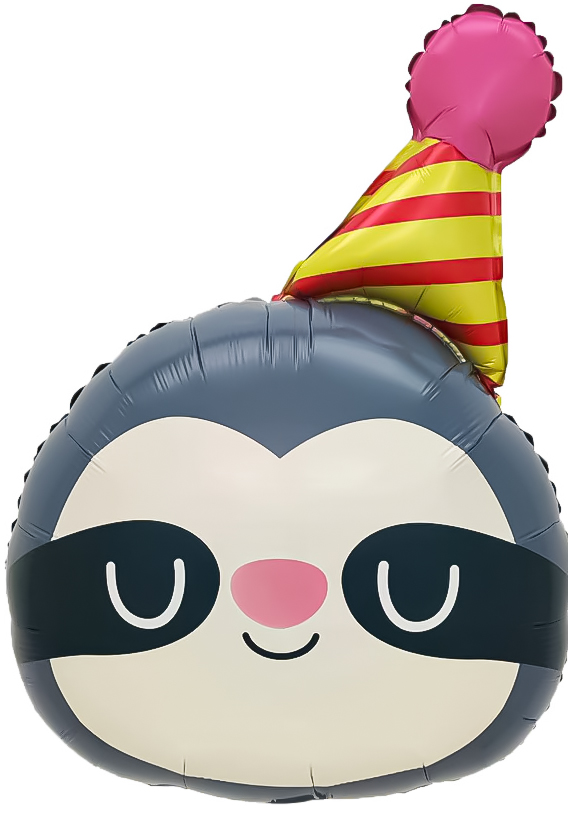 Шар (26''/66 см) Фигура, Ленивец в колпачке, 1 шт.