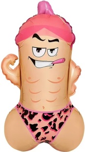 Шар (27''/69 см) Фигура, Мистер Пи-Пи в шапочке, 1 шт.