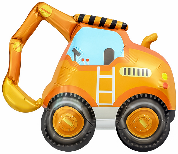 Шар (33''/84 см) Фигура, Экскаватор, 1 шт. в уп.