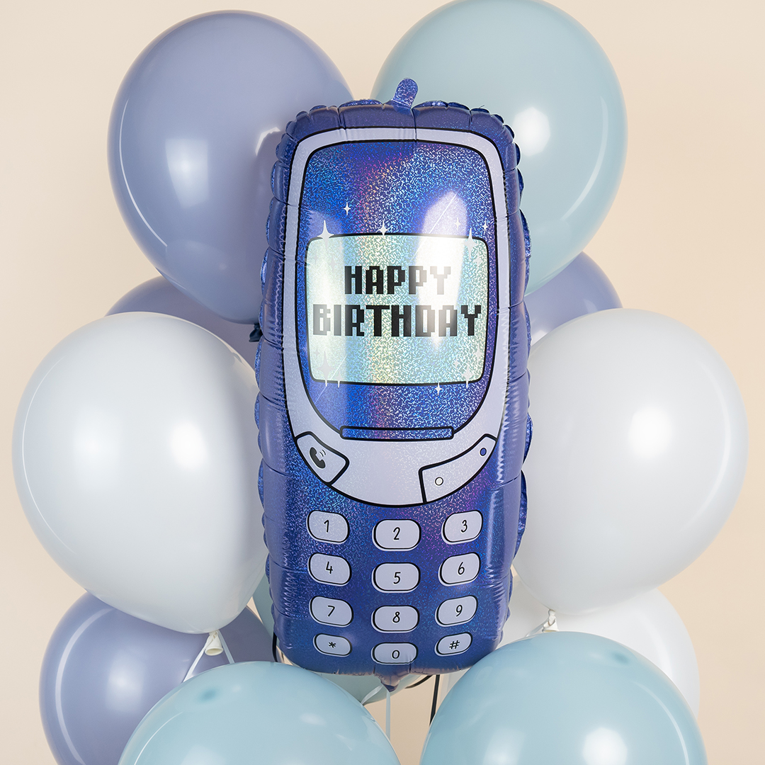 Шар (23''/58 см) Фигура, Мобильный телефон, Голография, 1 шт. в уп.