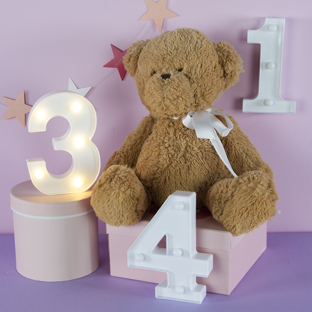 Световая фигура Цифра, 1, 16 см. Белый, 1 шт.