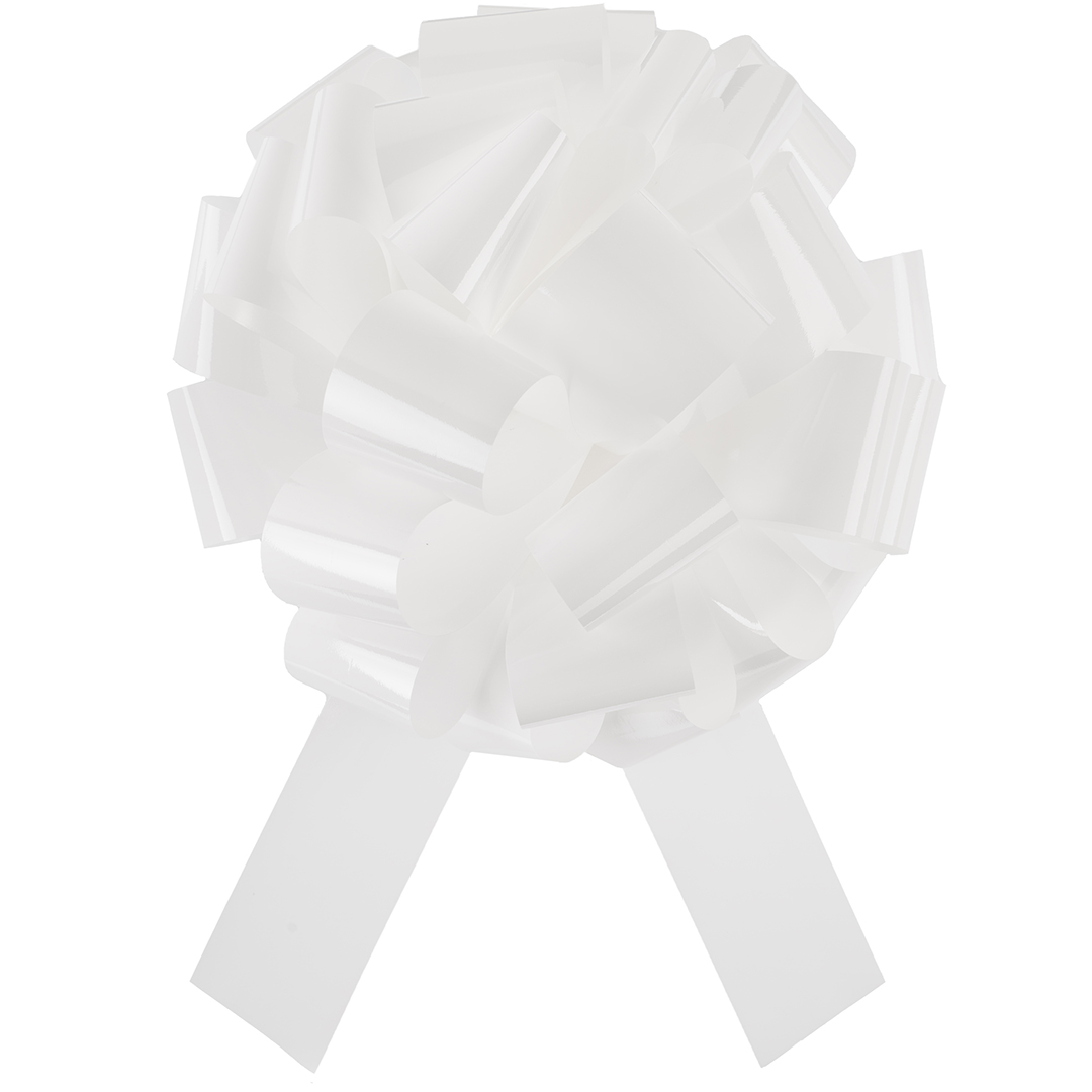 Бант Шар, Белый, Лаковый, 36 см, 1 шт. в упак.  Бант Шар, Белый, Лаковый, 36 см, 1 шт. в упак.