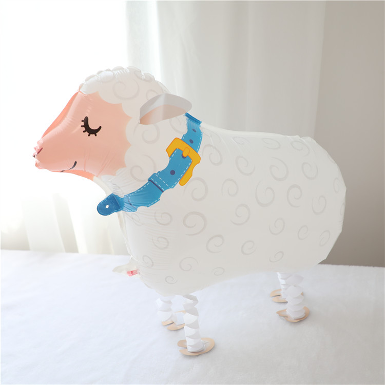 Шар 3D (27''/69 см) Ходячая Фигура, Овечка, 1 шт.