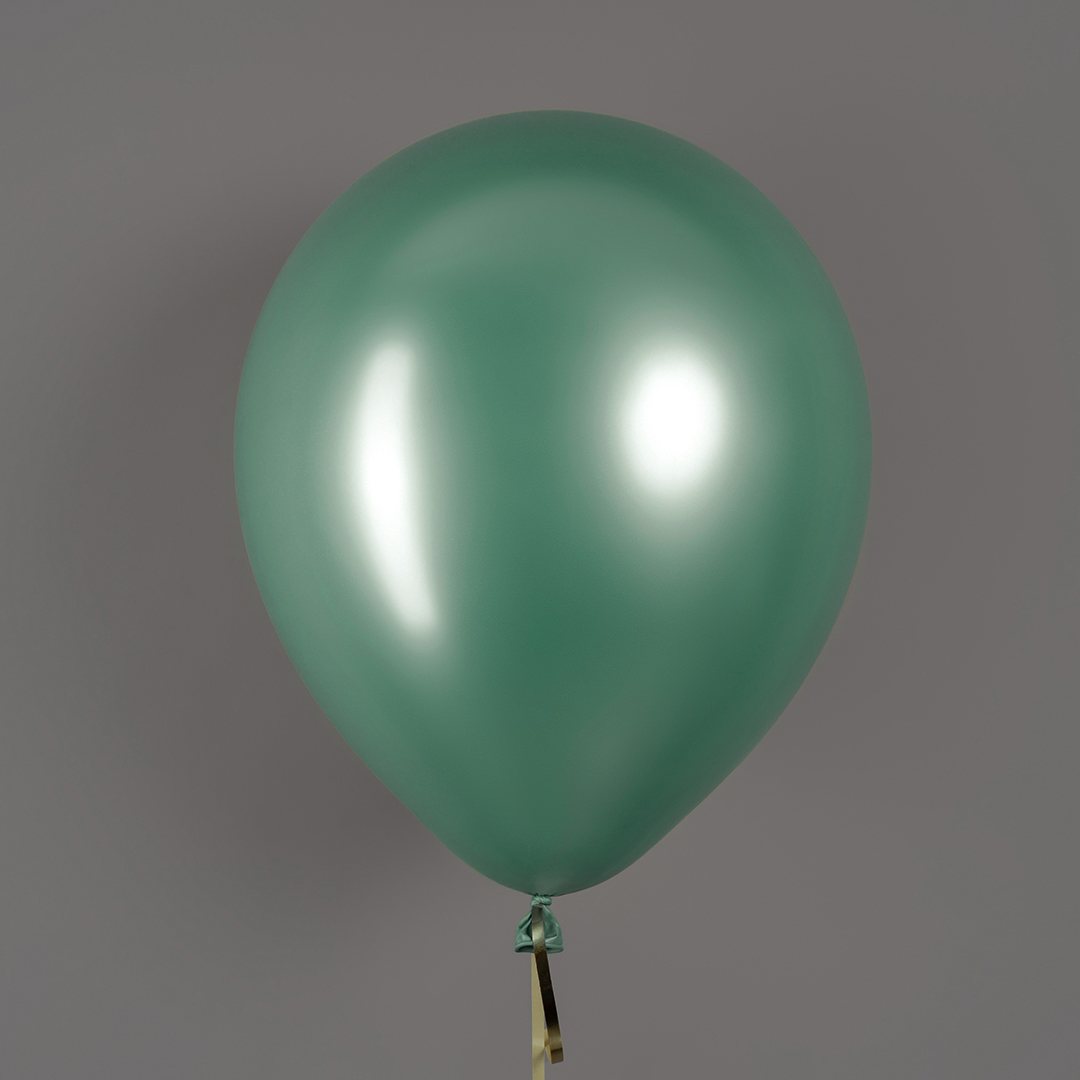 Шар (12''/30 см), Зеленый, хром, 50 шт.