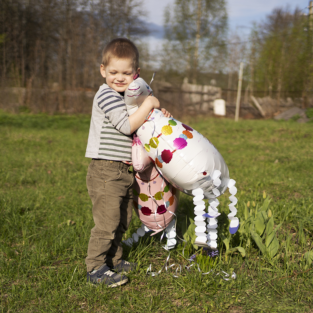 Шар 3D (31''/79 см) Ходячая Фигура, Лама Альпака, Белый, 1 шт.