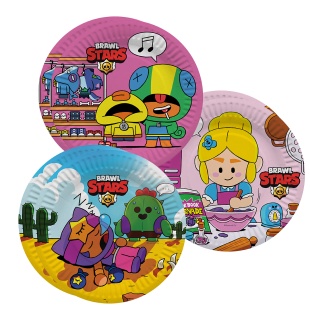 Тарелки (7''/18 см) Game Party, Команда бойцов, 6 шт.