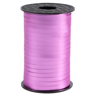 Лента полипропиленовая (0,5 см*250 м) Розовый, Матовый металл, 1 шт.
